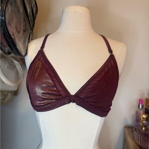 Victoria's Secret Shimmering Burgundy Bra